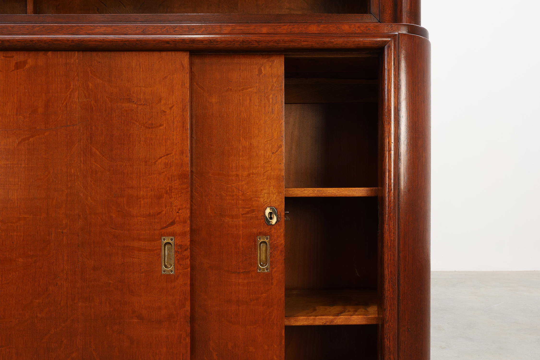 Large Art Deco Apothecary Cabinet Attr. to De Coene, Belgium ca. 1920thumbnail